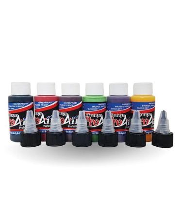 ProAiir Face and Body Painting Makeup - 6 Bruising Colors - 1 oz (30ml) 1 Ounce 6.0