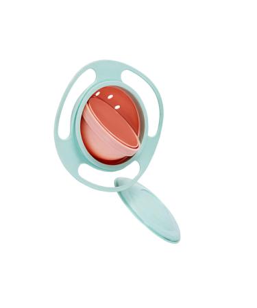 Hojioesrd universal gyro bowl innovative gyro bowl for no spilling and no tipping over removable gyro bowl practical baby gyro bowl light green