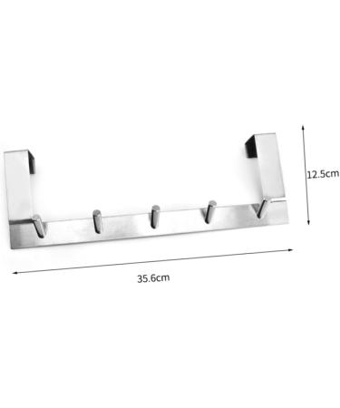 CHILDWEET Stainless Steel Hooks Hanging Racks for Clothes Over The Door Hook Clothes Hook Nail Cloth Hook 35.6X12.5X4CM As Shown - Buy Online on SooperMarket.com