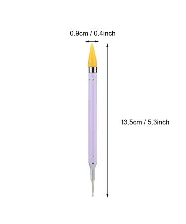 Shop Nail Art Accessories: Rhinestone Pickup Tool Dual-Ended Dotting Pencil & Candy Color Wax Stone Picker - Buy Online on SooperMarket.com