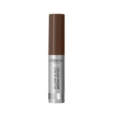 L'Or al Paris Brow Artist Plump & Set 105 Brunette brown eyebrow gel for defined and dense eyebrows 4.4ml 105 Brunette 1 piece (1 Pack)