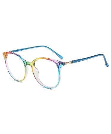 Firmoo Blue Light Blocking Glasses for Women Men Anti Glare Eyestrain Computer Gaming Glasses Anti Bluelight Blue Blocker Non Prescription Eyeglasses Multicolored 0.0 x