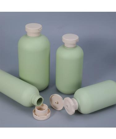Pack of 4 Refillable Squeeze Bottles with Flip Cap - Travel-Friendly 200ml Plastic Containers for Creams Lotions Shampoo & Conditioner - Buy Online on SooperMarket.com