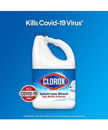 Clorox Splash-Less Disinfecting Bleach Regular - 77oz Bottle - Buy Online on SooperMarket.com