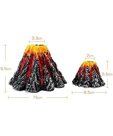 Movoja Extra Large Aquarium Volcano Decoration - Bubbles Air Outlet for Fresh & Salt Water - Stunning Aquaristics Decor - Buy Online on SooperMarket.com