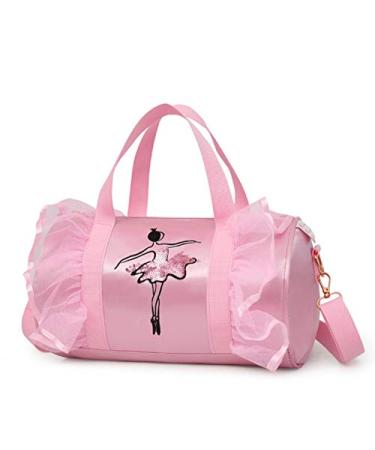 Ballet Princess Tutu Dress Dance Bag Pink Ballet Shoe Holdall Handbag Shoulder Bags For Ballerina Dancer Girls
