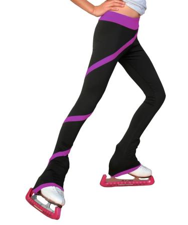 ChloeNoel P06 - Spiral Figure Skating Pants (Adult) 8-10 Purple