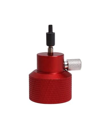 Gurlleu Universal Airsoft Propane Refilling & Charging Adapter for Green Gas Tank with Silicone Oil Port Red