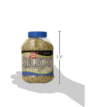 JOLLY TIME Select Gourmet White Popcorn Kernels - 30 oz Bulk Jars (Pack of 6) for Air Popper or Stovetop - Buy Online on SooperMarket.com
