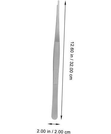 Buy Angoily 8 Pcs Tweezers Set - Stainless Steel Jigsaw Round Head Tissue Pliers - 30x1.5cm - International Shipping - Buy Online on SooperMarket.com
