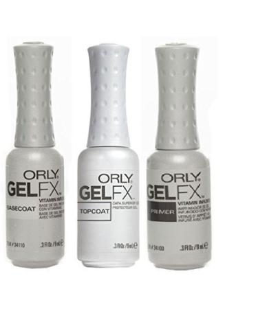 Orly Gel Fx Top Coat Base Coat Primer Kit for Nails .03 oz Value Pack by Orly
