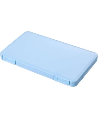 Portable dustproof and Moisture Resistant Plastic Portable Disposable mask Storage Box Blue19*11*1.2cm - Buy Online on SooperMarket.com