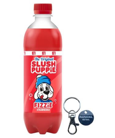 Slush Puppie Pack of 12X500ml with Key Ring (Strawberry)