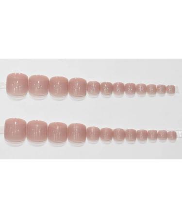Decorative nail patch ice-cold nude toenails toenails toenails finished nail patches. - Buy Online on SooperMarket.com