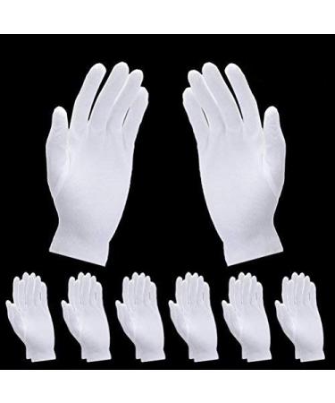 Sevenmye 6 Pairs Moisturizing Cotton Gloves | White Cosmetic & Spa Gloves for Soft Skin - Buy Online on SooperMarket.com
