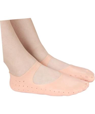 minkissy 6 Pairs Heel Socks for Cracked Heels Heel Protectors for High Heel Shoes Moisturizing Sleeves Foot Softening Socks Silicone Heel Cover Moisturizing Socks Anti Slip Socks Increased - Buy Online on SooperMarket.com