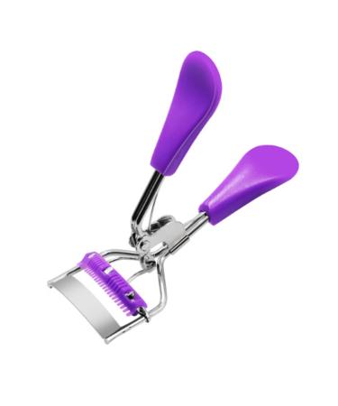 Eyelash Curler Lash Curler with Built in Comb Eye Lash Clip Cosmetic Makeup Curling Tool for Women Purple
