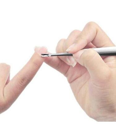 Stainless Steel Cuticle Pusher Trimmer Remover - Nail Art Manicure Tool (Silver) - Buy Online on SooperMarket.com