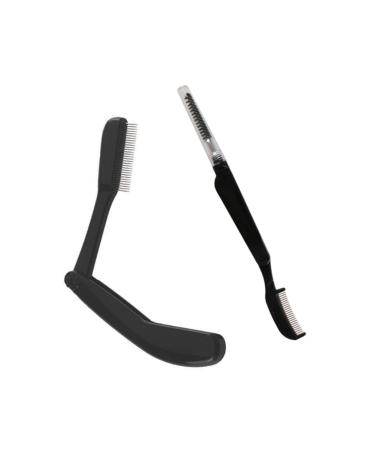 NOLITOY 2pcs Makeup Grooming Tools - Eyelash Brush & Eyebrow Combs for Women | Stainless Steel Makeup Applicators & Kit - Buy Online on SooperMarket.com
