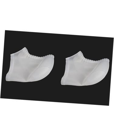 minkissy 1 Pair Moisturizing Heel Sock Silicone Heel Protectors Heel Cups for Heel Pains Feet Heel Socks Moisturizing Socks Shoe Filler Feet Moisturizer Socks Silicone Gel Socks Soft White - Buy Online on SooperMarket.com