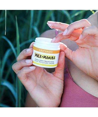 Lily Sado Milk + Manuka Coconut Milk & Manuka Honey Face Moisturizer - Anti-Aging Daily Facial Cream with Cocoa Butter - Organic & Cruelty-Free - Buy Online on SooperMarket.com