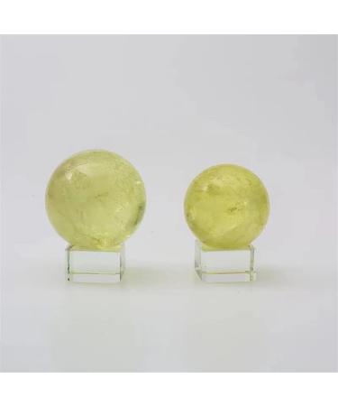 1pc 40mm-45mm Natural Crystal Clear Citrine Stones Sphere for Feng Shui Natural Decoration - Buy Online on SooperMarket.com