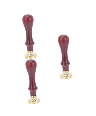 MUSISALY 3 Pcs Dispensing Plate Tool Espresso Hand Tamper Pressing Seal Mold Eye Makeup Tool Wooden Handle