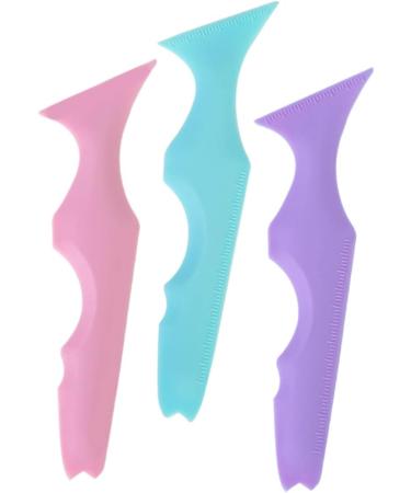 MAGICLULU 12 Pcs Silicone Beauty Ruler Blue Eyeliner Pencil Blue Mascara Silicone Eyeliner Aid The Face - Buy Online on SooperMarket.com