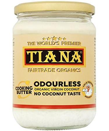 TIANA Fairtrade Organic Virgin Coconut Oil Odourless Cooking Butter 500ml Pack of 6 500ml Pack of 6