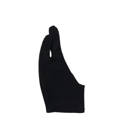 FRCOLOR 2 Pcs Artist Two Finger Glove The Gauntlet Artist Drawing Two Finger Glove Sketch Gloves Hand Muffs The Ove Glove Digital Art Glove 2 Finger Gloves Mittens Arc Digital Tablet Black Large