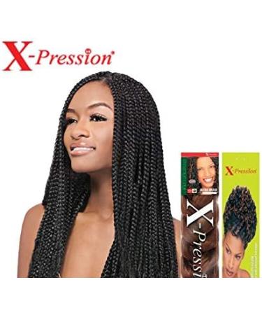 X-pression Premium Original Hair Braid (Pack of 4 SM1B/BG) SM1B/BG pack of 4 - Buy Online on SooperMarket.com