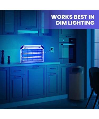 LiBa Electric Bug Zapper Indoor Insect Killer - Powerful 2800V Grid - Includes 2 Extra Replacement Bulbs - Fly and Mosquito Repellent - Easy-to-Clean with Washable Tray - Buy Online on SooperMarket.com