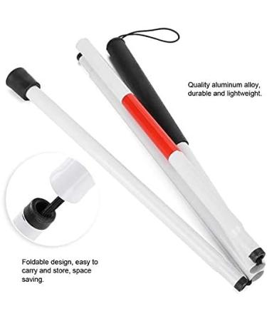 Walking Stick Walking Stick Portable Folding Blind Walking Stick Aluminum Alloy Reflective Blind Elderly Guide Cane Multi-Purpose Crutch - Buy Online on SooperMarket.com