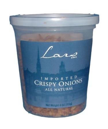 Lars Own Imported Crispy Onions 4 Ounce Package (Pack of 2)