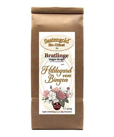 Saatengold Patties - Veggie burgers for 14 patties | Vegan organic natural burgers | (Veggie burgers based on "Hildegard von Bingen")