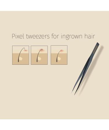 LUCANUS Pointed Ingrown Tweezers with Leather Case - Ultra Precision for Eyebrows and Ingrown Hair - Buy Online on SooperMarket.com