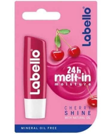 Labello Cherry Fruity Shine Lip Balm Stick SPF 10 | Beauty Care for Soft & Smooth Lips - Buy Online on SooperMarket.com