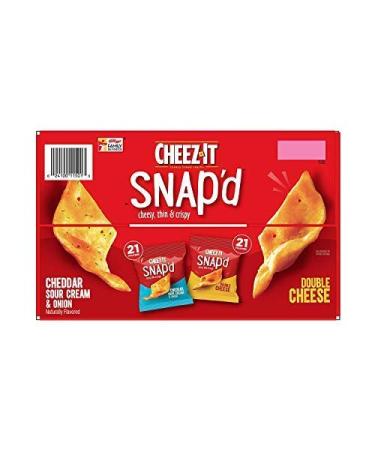 Cheez-It Snap'd Snack Crackers Variety Pack - Family Favorite for Kids & Adults - 42 x 0.75 oz - Buy Online on SooperMarket.com