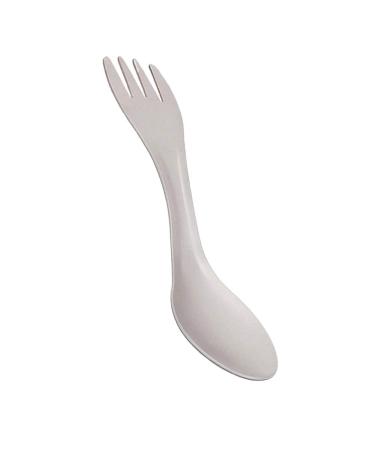 Hemoton Camping Spork Metal 1pc Portable Utensils Titanium Fork Spoon Titanium Spoon Backpack Triple Travel Combination