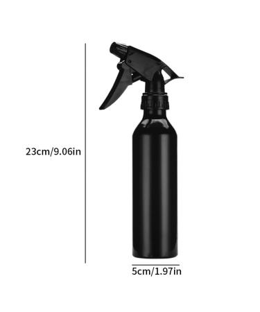 Portable Aluminium Alloy Spray Bottle 250ml - Black Hair Water Sprayer for Barbers | International Shipping - Buy Online on SooperMarket.com