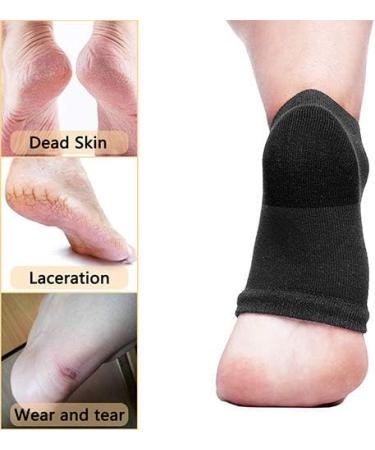 Buy 4 Pairs of Moisturizing Heel Socks - Sourceton Open Toe & Toless Cooling Gel Heel Repair Socks for Women | International Shipping - Buy Online on SooperMarket.com