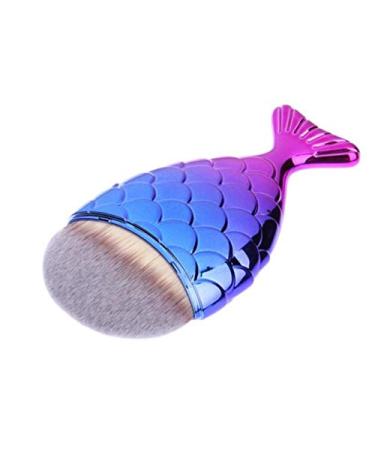 Shop Tvoip 2PCS Mermaid Fishtail Makeup Brushes - Fish Scale Blush Tools for Flawless Foundation - Buy Online on SooperMarket.com