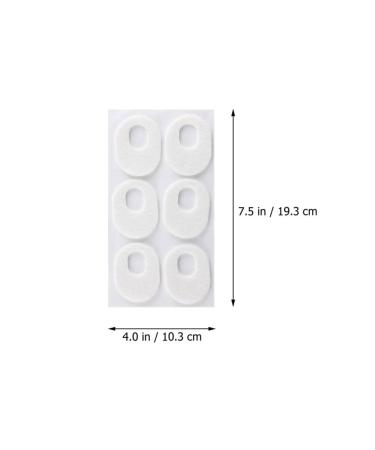 FOMIYES 6Pcs Corn Cushions & Callus Removers - Self-Adhesive Treatment Pads for Foot Care - Toe Protectors to Reduce Pain (White) - Buy Online on SooperMarket.com