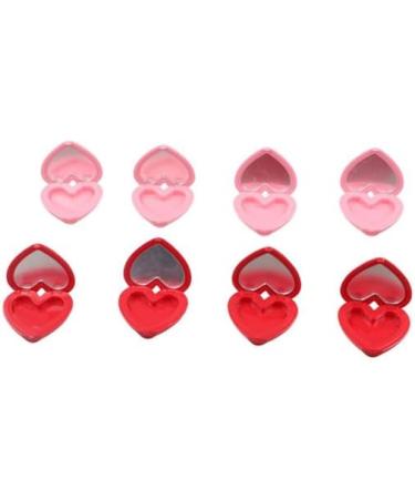 Heart-Shaped Empty Eyeshadow Makeup Box with Mirror | Practical & Safe Storage Solution - International Shipping - Buy Online on SooperMarket.com