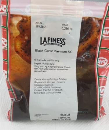 Lafiness Marinade Black Garlic Premium VE 250g Gourmet Flavor for International Shipping - Buy Online on SooperMarket.com