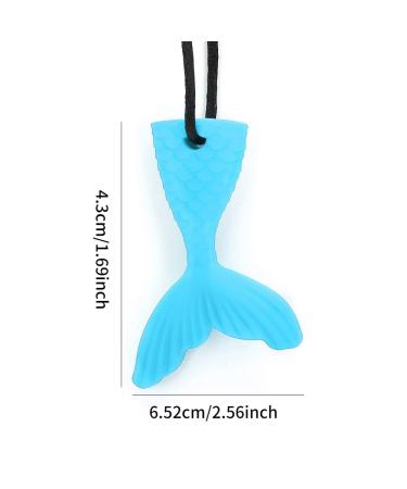 Silicone Fish Tail Baby Tooth Chew Necklace - Teether Stick for Boys & Girls - Buy Online on SooperMarket.com