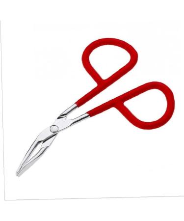 Stainless Steel Scissors Shaped Slant Tip Eyebrow Tweezer for Women - Random Color Beauty Tool - Buy Online on SooperMarket.com