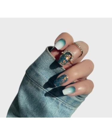 Zaubern gel4Home Nail Foils - 16 Premium Vision Green Nail Wraps for Stunning Nail Art - Buy Online on SooperMarket.com