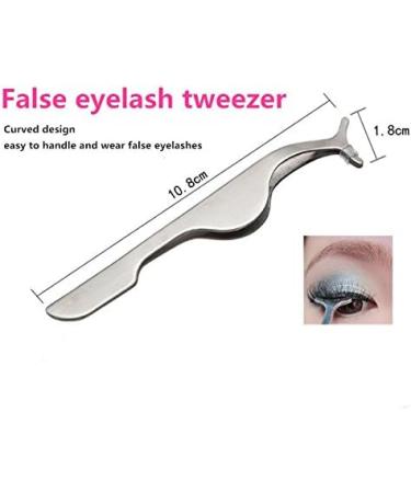 Yimart Professional Eyebrow Tweezer Set - Stainless Steel Eye Lashes Tweezers Kit for False Eyelash Extensions - 7Pcs Makeup Tool Set - Buy Online on SooperMarket.com