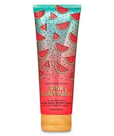 Bath and Body Works White Barn Pink Watermelon Body Cream 8 Ounce